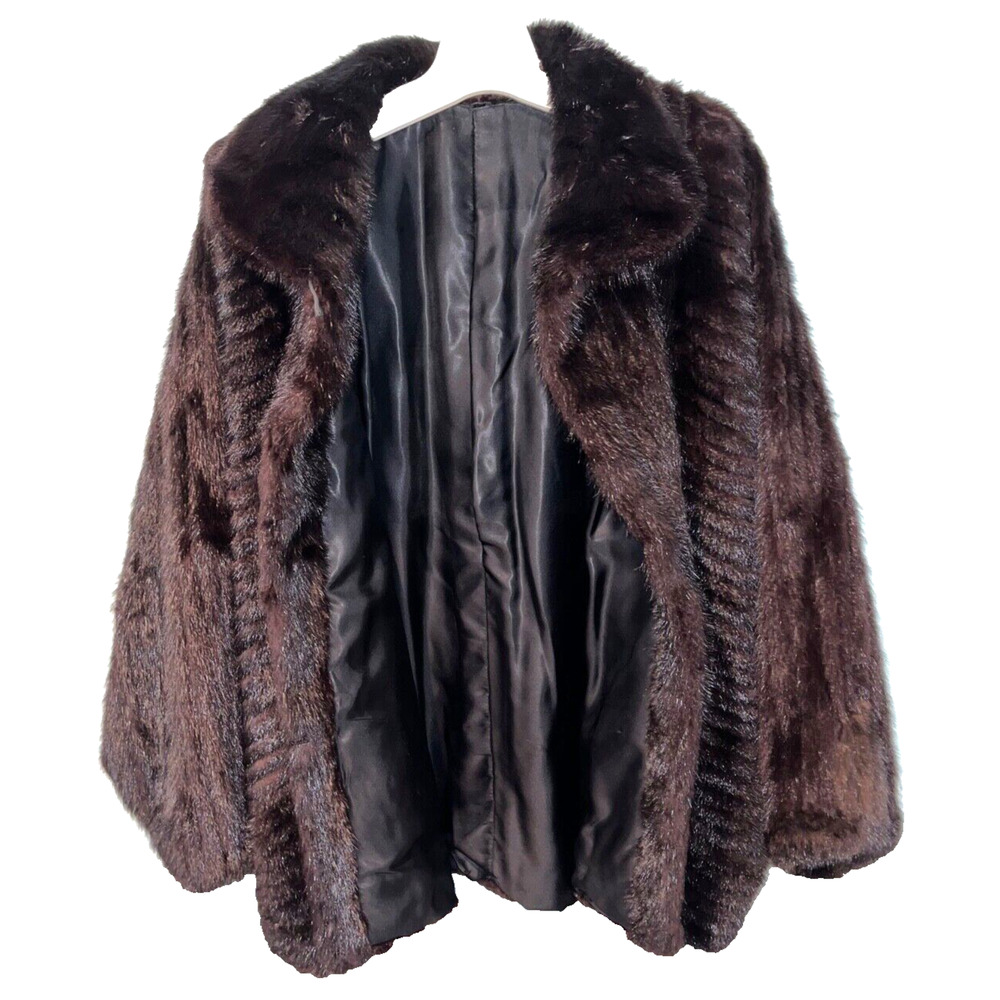 Ranch Mink Fur Coat Severyn Furs Short Jacket Womens Sz 10 PRISTINE Stored VTG - Picture 4 of 9